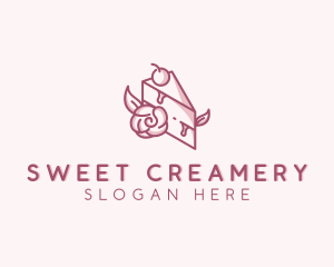 Sweet Cake Dessert logo design