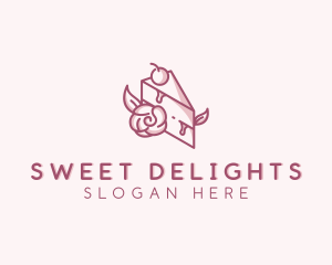 Sweet Cake Dessert logo design