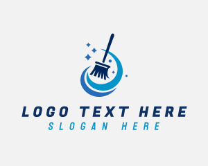 Broom - Broom House Cleaning Maintenance logo design