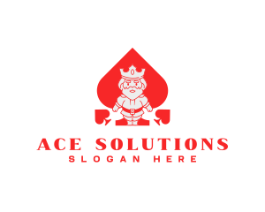 Ace - Ace Spade King logo design
