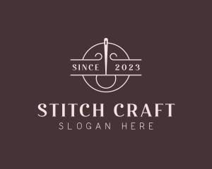 Dressmaker Tailoring Sewing logo design