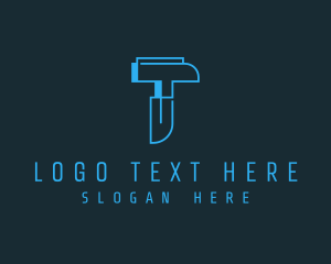 Firm - Abstract Tech Letter T logo design