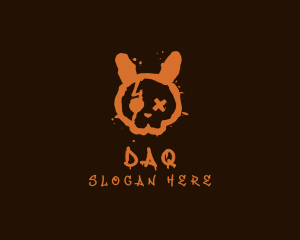 Streetwear - Bunny Rabbit Skull Graffiti logo design