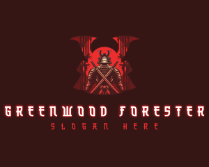 Bamboo Forest Shogun logo design