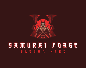 Katana - Bamboo Forest Shogun logo design