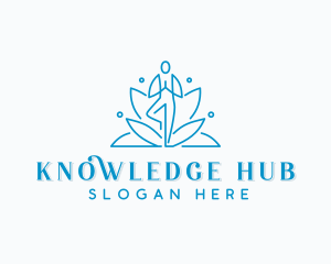 Wellness Yoga Lotus Logo