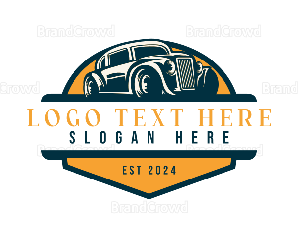 Retro Car Garage Logo