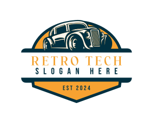 Retro Car Garage logo design