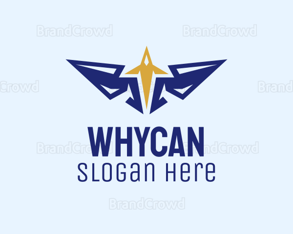 Plane Wings Spacecraft Logo