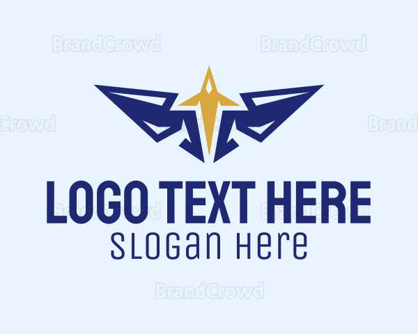 Plane Wings Spacecraft Logo