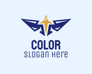 Army - Plane Wings Spacecraft logo design