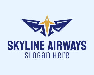 Airway - Plane Wings Spacecraft logo design