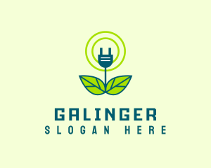 Plant - Plant Power Plug logo design