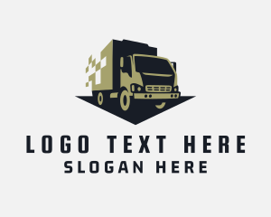 Distribution - Express Trucking Delivery logo design