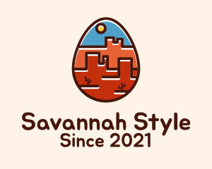 Savannah - Arizona Desert Egg logo design
