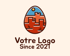 United States - Arizona Desert Egg logo design