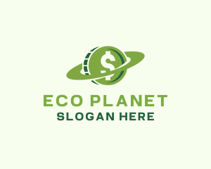 Dollar Coin Planet Financial  logo design