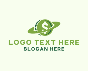 Foreign Exchange - Dollar Coin Planet Financial logo design