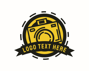 Wacky - Photo Booth Camera Badge logo design