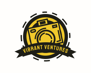Exciting - Photo Booth Camera Badge logo design