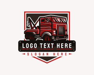 Pickup Truck - Tow Truck Transportation logo design