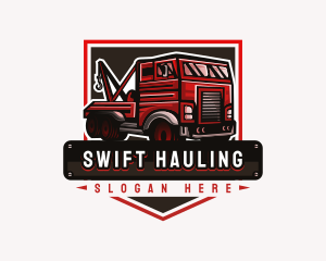 Hauling - Tow Truck Transportation logo design