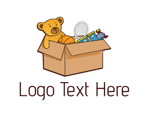 Toy Store - Toy Box Donation logo design