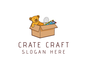 Crate - Toy Box Donation logo design