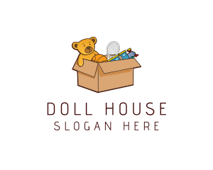 Doll - Toy Box Donation logo design