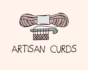 Crochet Yarn Hook logo design