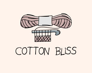 Cotton - Crochet Yarn Hook logo design