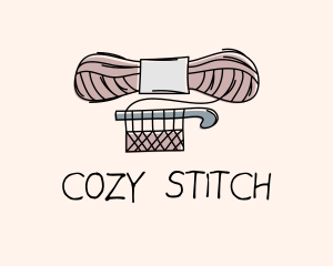 Knitwork - Crochet Yarn Hook logo design