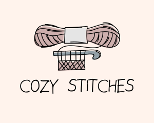 Crochet - Crochet Yarn Hook logo design