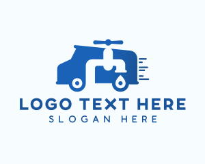 Drive - Van Plumbing Faucet logo design