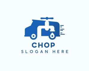 Speed - Van Plumbing Faucet logo design