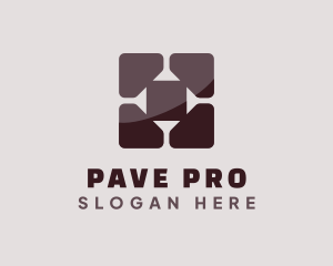 Tile Pattern Flooring logo design