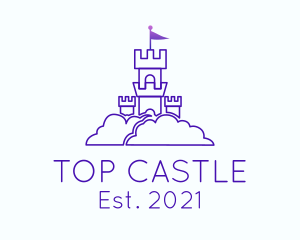 Cloud Castle Tower logo design