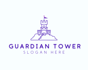 Cloud Castle Tower logo design