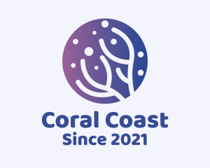 Coral - Marine Reef Conservation logo design