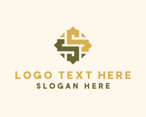 Wooden - Floor Tile Pattern logo design