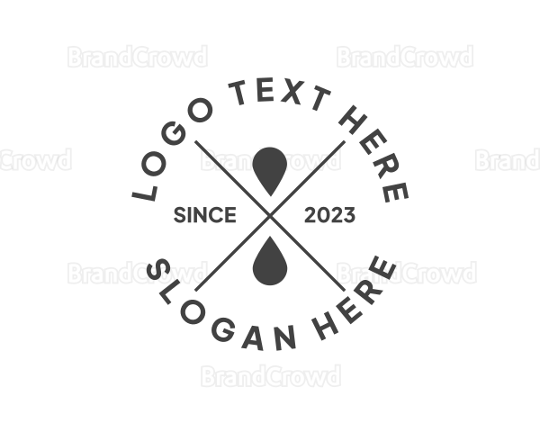 Modern Ink Drop Business Logo