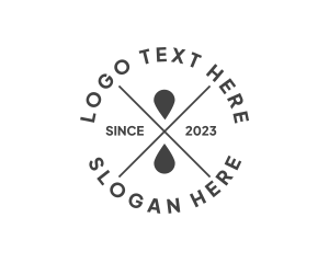 Customize - Modern Ink Drop Business logo design