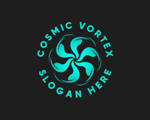 Airconditioning Fan Vortex logo design