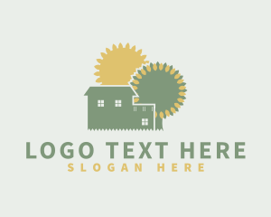 Eco Friendly - Natural Gardening Home logo design