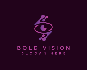 Modern Technology Eye logo design