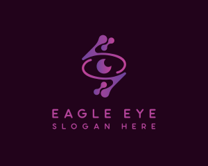 Modern Technology Eye logo design