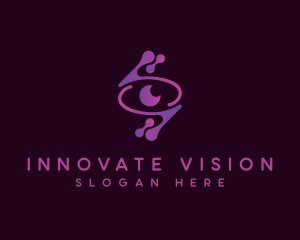 Modern Technology Eye logo design