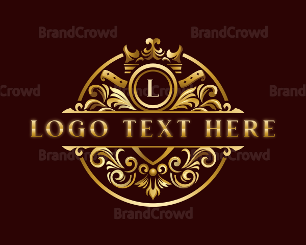 Elegant Ornament Crown Logo