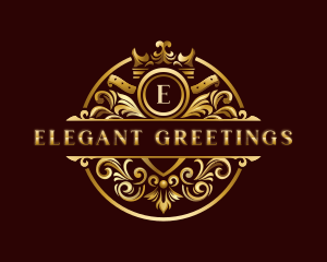 Elegant Ornament Crown logo design