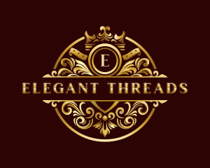 Elegant Ornament Crown logo design